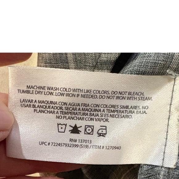 ORVIS Men's Short Sleeve Plaid‎ Button Up Shirt Gray White Size L Casual - Picture 8 of 8